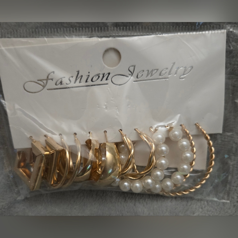 Fashion Earring Set 6 Pairs